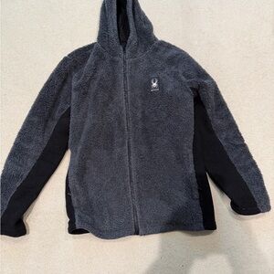 Spyder Charcoal Fleece Jacket